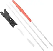 MOBUTOFU Improved Visibility Boys and Girls Bike Flag Reflective Safety Flag for Bicycle Fiberglass Pole