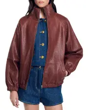 Sandro Jordan Leather Jacket
