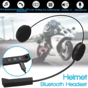 Motorcycle Helmet Headset Wireless Bluetooth Headphone Speaker Hands-Free w/ Mic