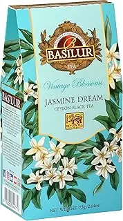 Basilur Vintage Blossoms Jasmine Dream - 75G Loose Leaf Ceylon Black Tea - Refill Pack