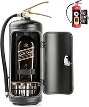 SIDUISDH Mini Bar Fire Extinguisher, Mobile Bar Metal, for Whisky Lovers and Firefighters Gifts