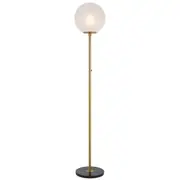 Oliana Floor Lamp Antique Gold Alabaster | Telbix Lighting