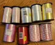 10 Spools Xmas & Gift Wrap Curling Ribbon-Various Colors,Types-Choose 1 or More