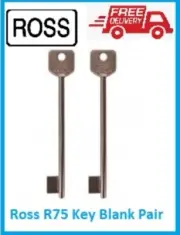 Ross R75 Safe Key Blanks PAIR - Safe - Lock - Key blanks - Gun Safe - Keys