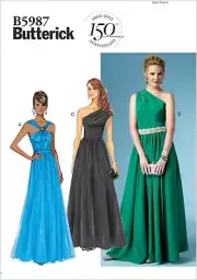 Butterick Sewing Pattern B5987 Misses Dress Special Occasion Formal Sizes 16-24