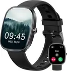 Smart Watch for Men Women Answer/Make Calls with Heart Rate Blood Pressure-Black