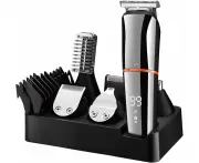 WSECOMM Beard Trimmer for Men Hair Clippers Body Mustache No Hair Groomer Cordless Precision Trimmer 6 in 1 Grooming Kit Waterproof USB Rechargeable