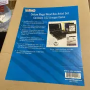 Art Supply 162-Piece Deluxe Mega Wood Box Art Painting and Drawing Set - Artist