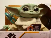 Hasbro 7.5" Star Wars The Child Baby Yoda Talking Plush Toy Frog Bowl Accessorie