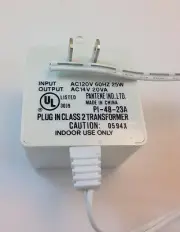 1 PC - EPILADY AC-AC ADAPTER 14VAC-1.4AMP OPEN END RAW WIRE OUTPUT # ZAZ-36D-09E