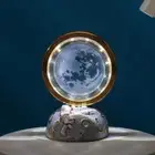 The Moon Galaxy Astronaut LED Night Light - Decorative Space-Themed Lamp with St
