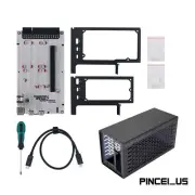 TH3P4G3 Mini GPU Dock + ATX Power Supply Case for Thunderbolt-Compatible 3/4