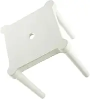 MAGICLULU Frosted Plastic Children's Stool White Portable Boys and Girls Chair Anti-Slip Stool Boys and Girls Sitting Furniture Home Supplies