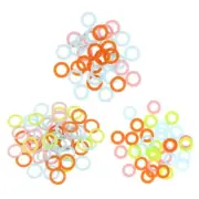 300 Pcs Colorful Hook Ring Crochet Stitch Markers Circle Knitting Charms
