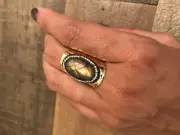 Embellished Labradorite Ring