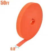 50FT Roll Reusable Hook Loop Self Attaching Cable Tie Fastening Tape Orange