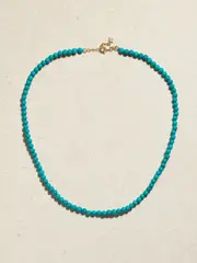 [Mateo] Mateo - 14-karat Gold Turquoise Necklace - One size One size Gold