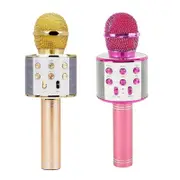 Ozoffer Karaoke Microphone Speaker Wireless Bluetooth Handheld Mic USB Player KTV
