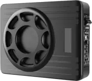 10 Inch 800W Car Subwoofer,Slim under Seat Car Subwoofer Powered, High/Low Level