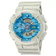 Casio G-Shock Analog Digital 110 Series Blue Dial Resin Band Watch GA-110AS-5A