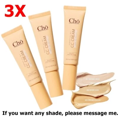 3X Cho CC Cream Perfect All In 1 SPF50 PA+++ Primer Foundation Nourish Protect S