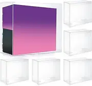 Yexiya 6 Pack Elite Trainer Box Case 0.50mm Thick Clear Display for Etb Booster Box Protector - Convenient Storage Solution for Collectors Gifts Cards