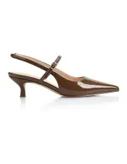 [VERALI] Luce Slingback Kitten Heels in Brown