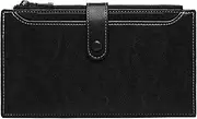 [Generic] Credit Card Holder Wallet, PU Leather Wallet, Women RFID Card Holder Wallet Retro Purse, Retro RFID Women Wallet Card Purse, Multi Card Case Large Capacity Wallet, Spacious Design Fo Phone, Card an