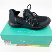 NWB Alegria Traq Black Athletic Shoes Sneakers Comfort Size 8.5