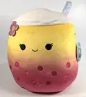 Original Squishmallows Bergit The Ombre Boba Tea Drink 14" Plush New w/ Tag