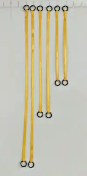 Crane Nylon Lifting Strap (Set of 6) 1:87 Liebherr, Old Caterpillar yellow.