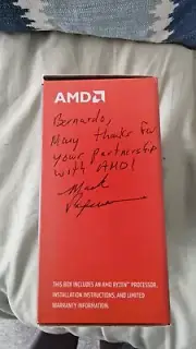 AMD Ryzen 7 signed by Mark Papermaster (AMD CTO)