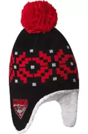 Essendon Bombers AFL Adults Sherpa Fleece Beanie by Sporting House