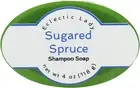 Sugared Spruce Shampoo Soap Bar By Eclectic Lady, 4 oz Bar