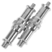 2 Pcs Adapter Light Stand Mount Flash Screw Spigot Stud Threaded