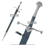 47" Long Crusader Knight Medieval Strider King Sword w/ Scabbard LARP Renaisance