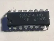 24pcs ~ Motorola MC14511BCP ~ BCD-to-7 Segment Latch/Decoder/Driver ~ NOS