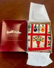 American Girl Addy Family Album Quilt New! Burgundy Box Old Stock ADAQ