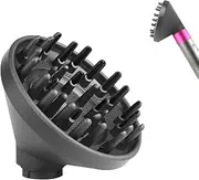 Upgraded Diffuser for Dyson Airwrap Attachment, Converting for Dyson Airwrap Styler To Hair Dryer Diffuser Nozzle Attachment, for Dyson Airwrap HS01 HS03 HS05