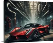 Fantasy Vet art Concept Muscle Car For 2045 Photo On Canvas Wrap