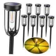 Solar Pathway Lights 8 Pack, Solar Lights Outdoor Waterproof Warm White-8P