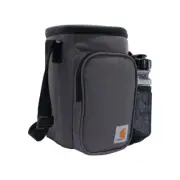 Carhartt Insulated 10 Can Vertical Cooler + Water Bottle Gray One Size, NWT