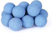 Blue Ridge Brand Ceramic Fire Balls - Uniform 3" Lava Rock for Fire Pits - Propane & Gas Fire Pits and Fireplace - Ceramic Spheres for Outdoor and Indoor Use - Natural Lava Stones (15 Pack, Blue)