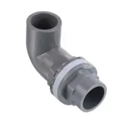 20mm PVC Elbow Water Tank Pipe Connector, Coupling Fitting Adapter Gray
