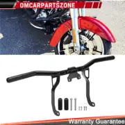 Front Engine Guard Crash Flat-out Bar For Harley Road King Street Gilde 2014-24