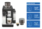 DeLonghi Rivelia Fully Automatic Coffee Machine Black