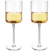 Viski Laurel Crystal White Wine Glasses Set of 2 in Clear at Nordstrom One Size