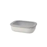 Mepal Multi Cirqula Food Bowl Container w/ Lid Rectangle 2L/68oz Nordic White