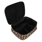 2pcs Leopard Print Makeup Bag Waterproof Large Capacity Leopard Cosmetic Bag HR6