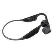 [bluetooth 5.0] FMJ Portable Wireless Bone Conduction Earphone IP56 Waterproof Sport Handsfree Headphone for Smartphones GREY COLOR